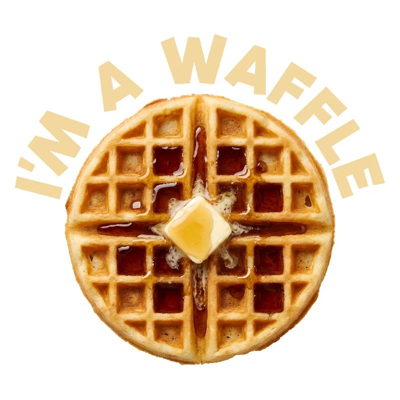 Ich bin ein Waffel-Kostüm Frühstück Halloween Waff