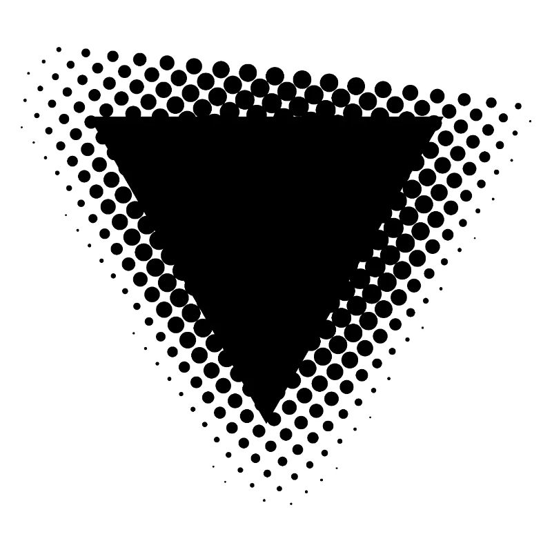 geometric triangle dots design