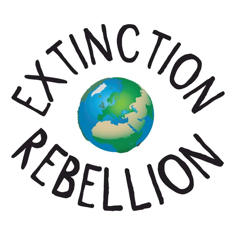Extinction Rebellion Planet Earth noir