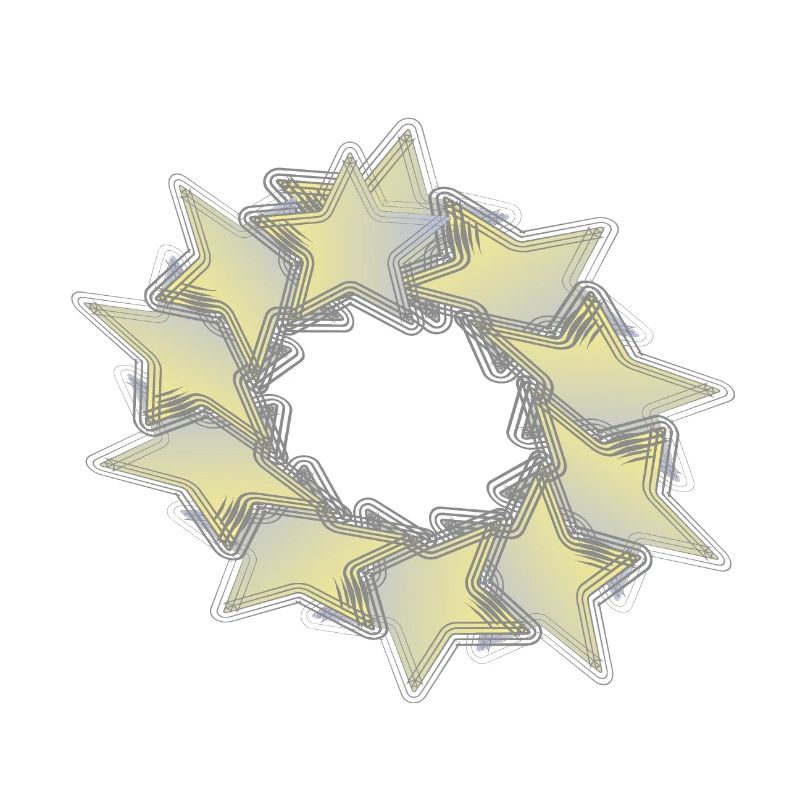 Pattern Star Circle effect