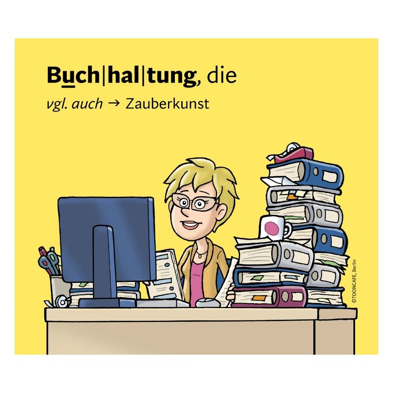 Buchhalterin, Comicfigur