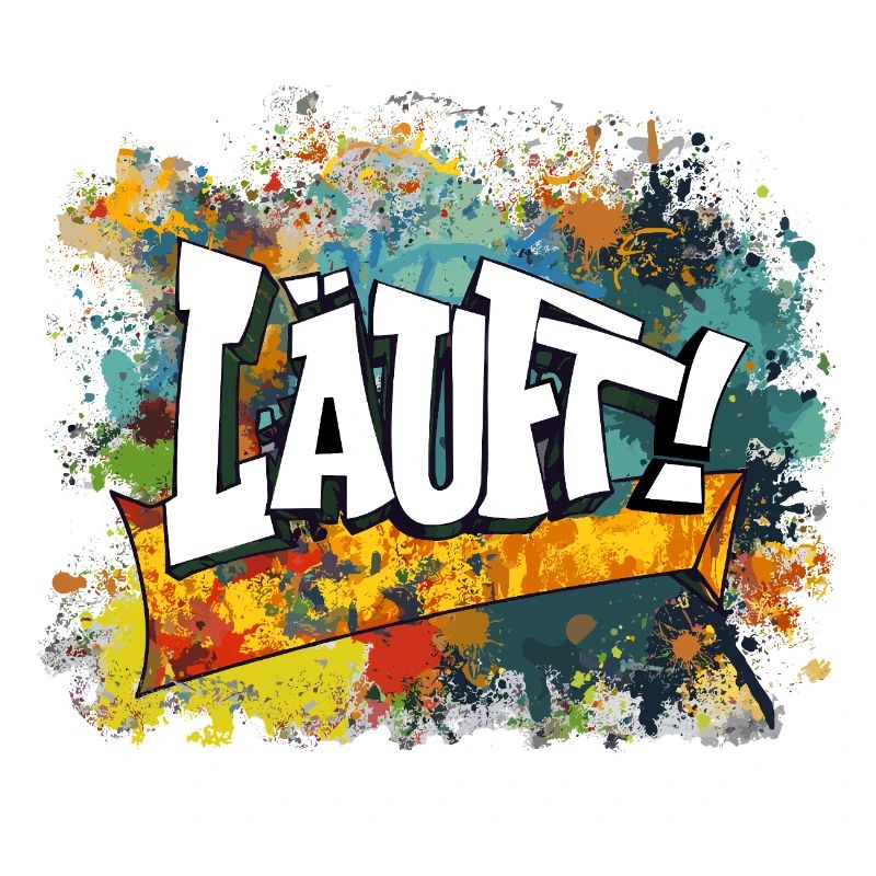 Graffiti Kunst Spaß Design läuft