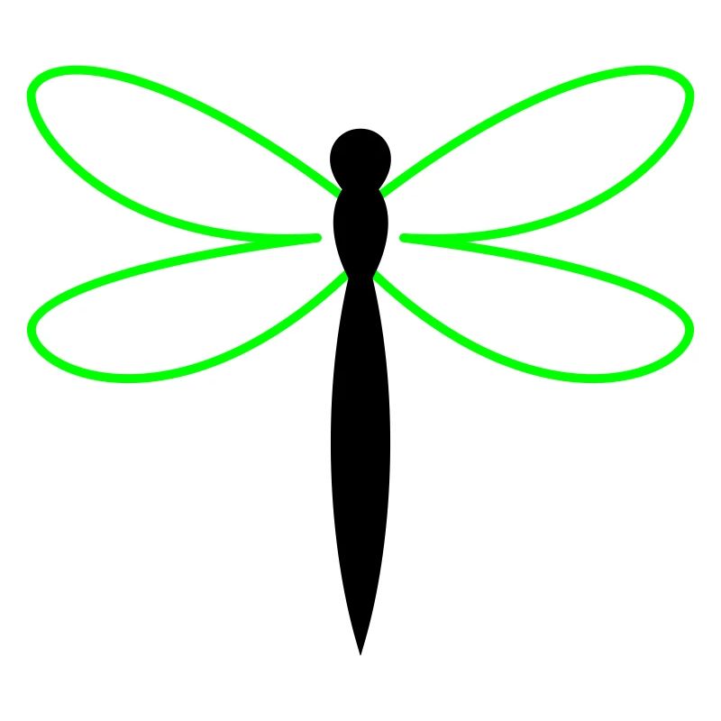 Silhouette de la Libellule