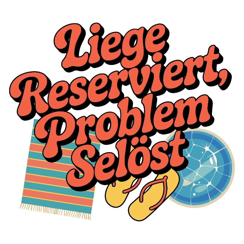 Lounger Reserved Problem solves funny beach