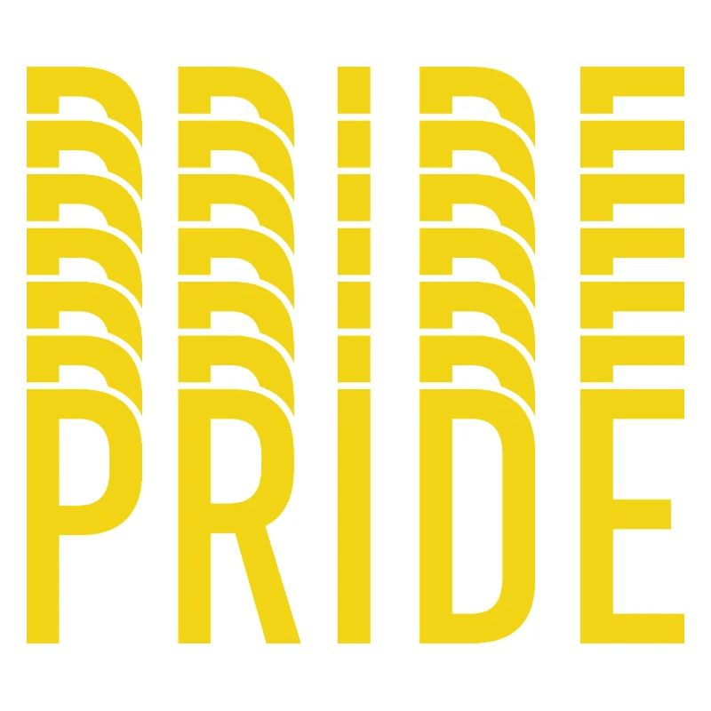 Pride Yellow Text Pattern