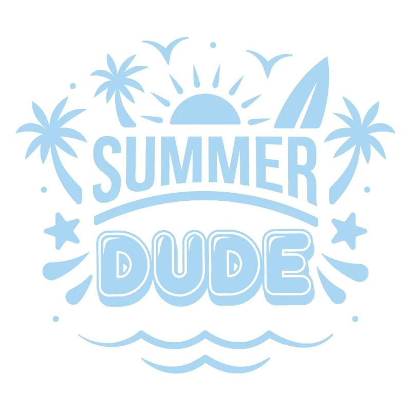 Summer Dude Surf Logo