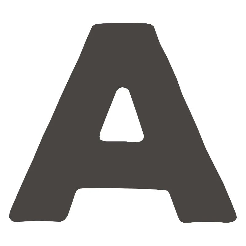Minimal Letter A Bold Monogram Typographie