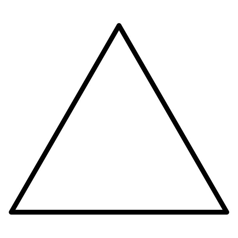 Symbol triangle equilateral