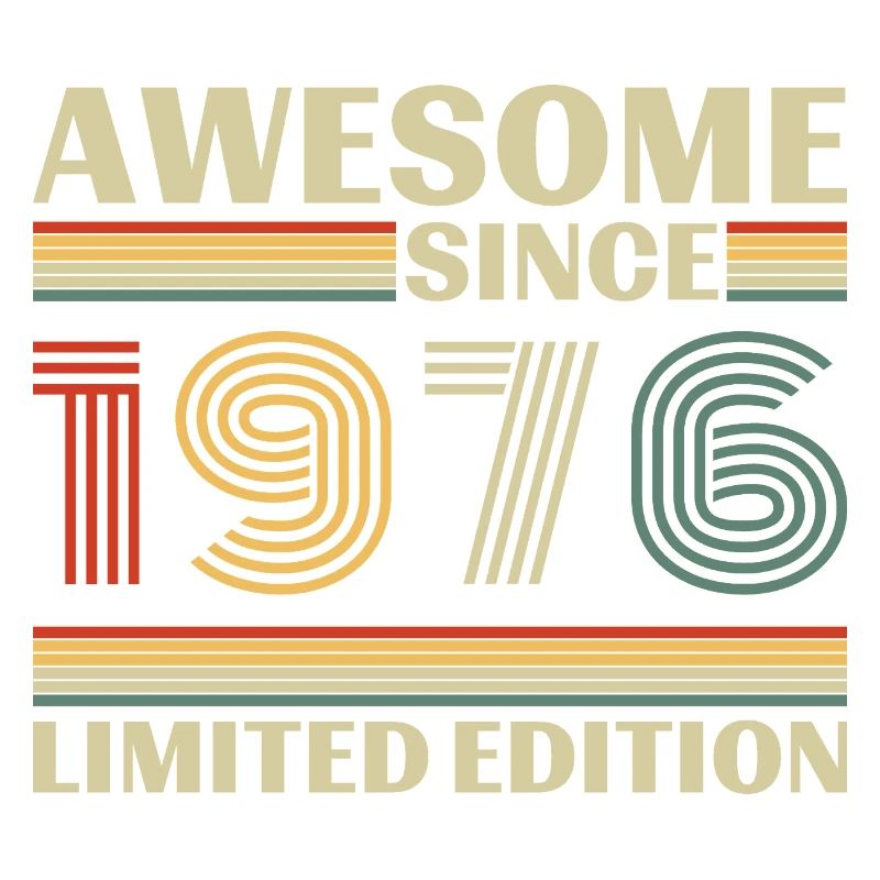 1976 Vintage Retro Geburtstagsgeschenk