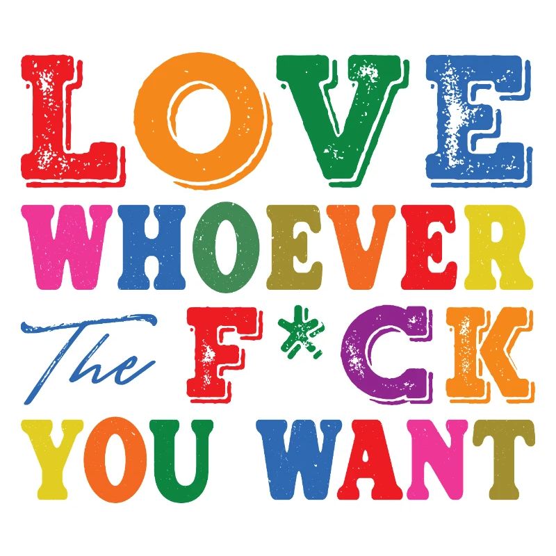 Aimez Qui Vous Voulez – Déclaration de faute de frappe colorée