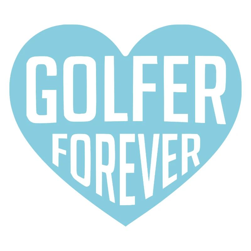 Golf Forever Heart Design