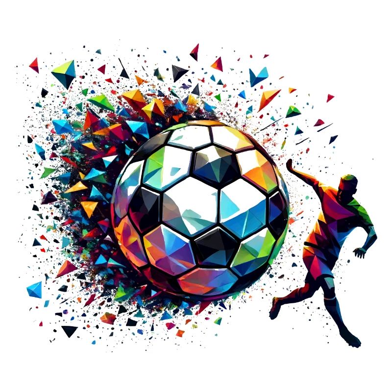 dynamic soccer player playing soccer