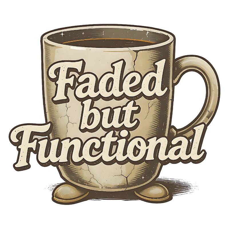 Faded but Functional - Kaffeetasse