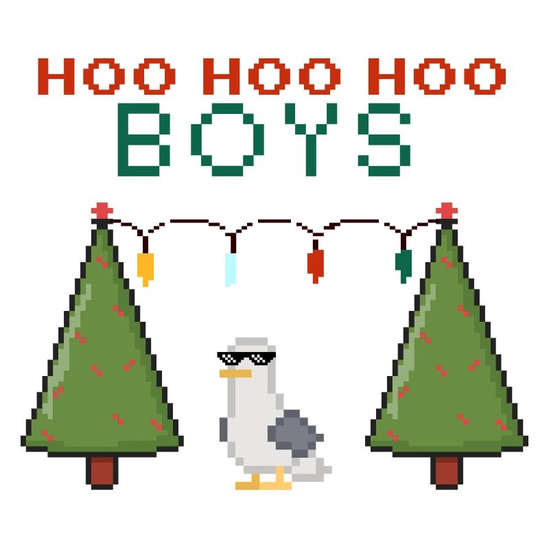Pixel Seagull Les Garçons de Noël