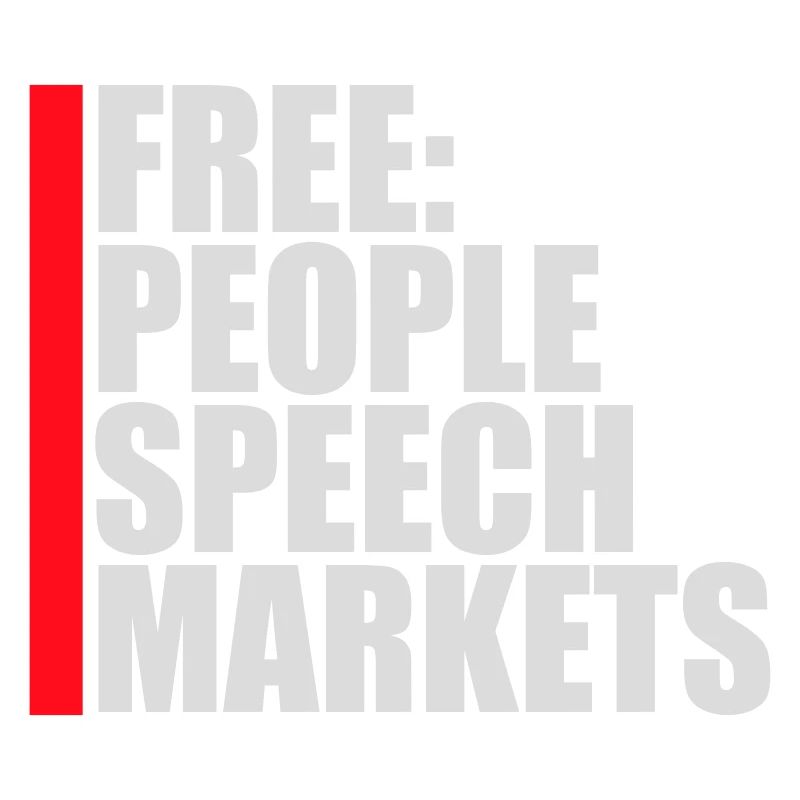 Marché de la liberté d’expression Peuple Libertarian Freedom Logo