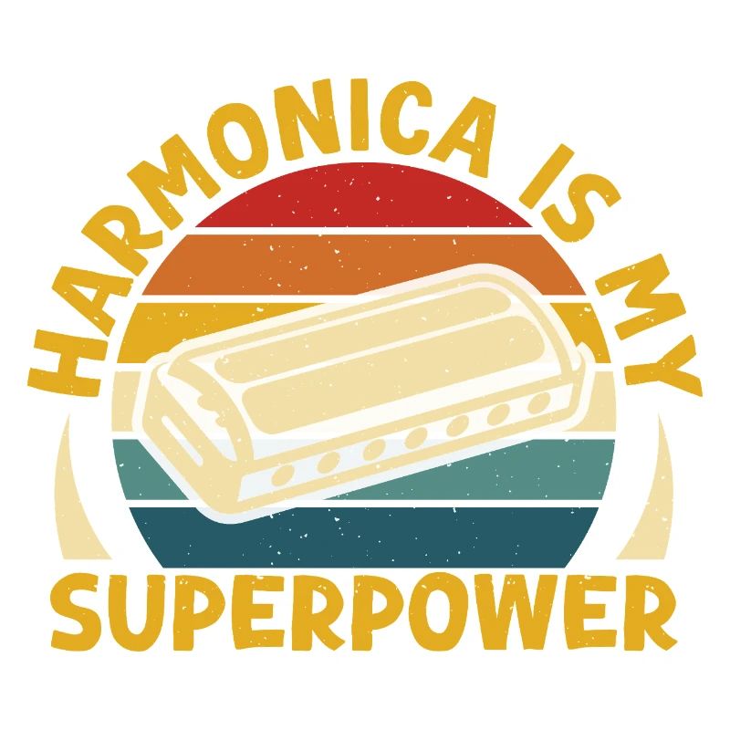 Harmonica drôle est mon super-pouvoir harmonica