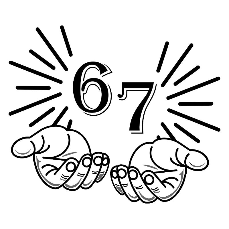 67 Meme Hands, Viral Statement Design