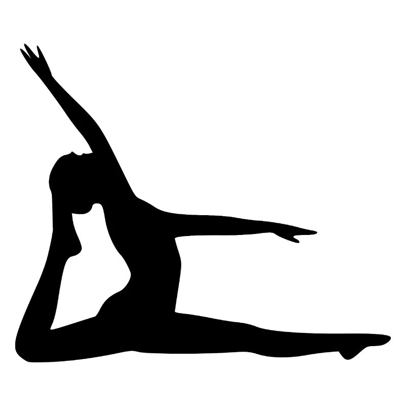 Yoga Forms Silhouettes Black Shadows