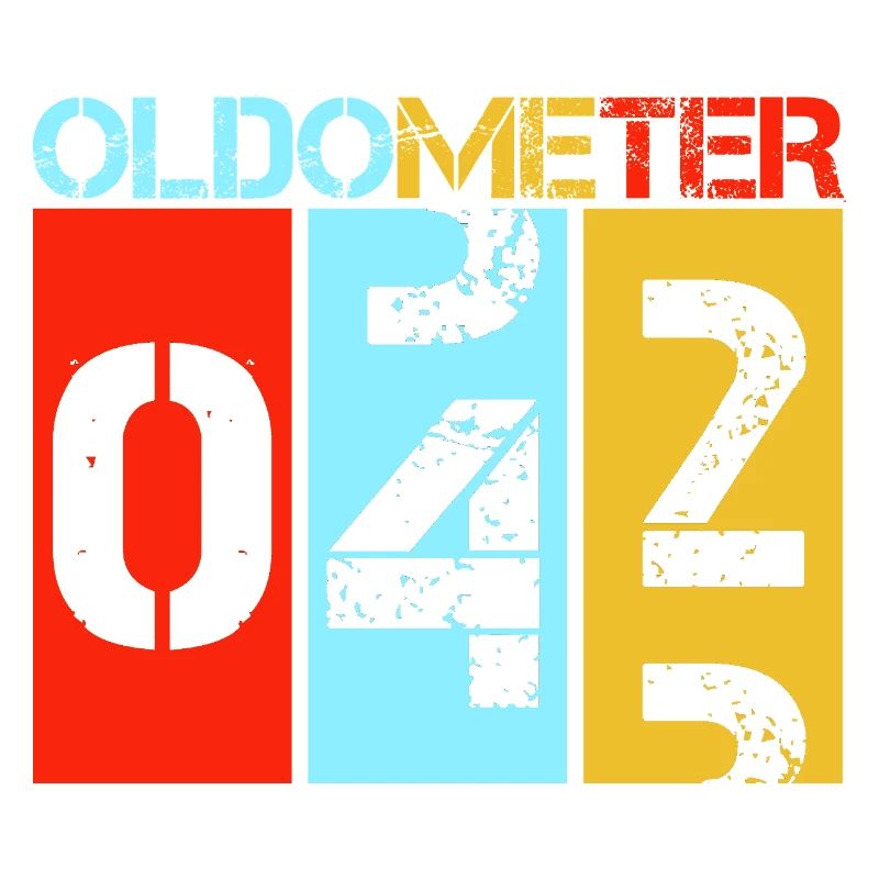 Oldometer 42 Rétro Vintage 42 Design pour le 42e anniversaire
