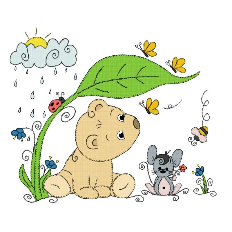 Bärchen im Regen