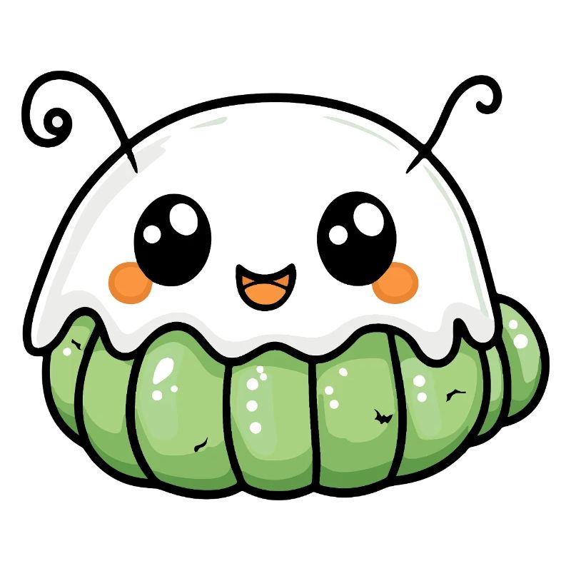 Worm Halloween Ghost