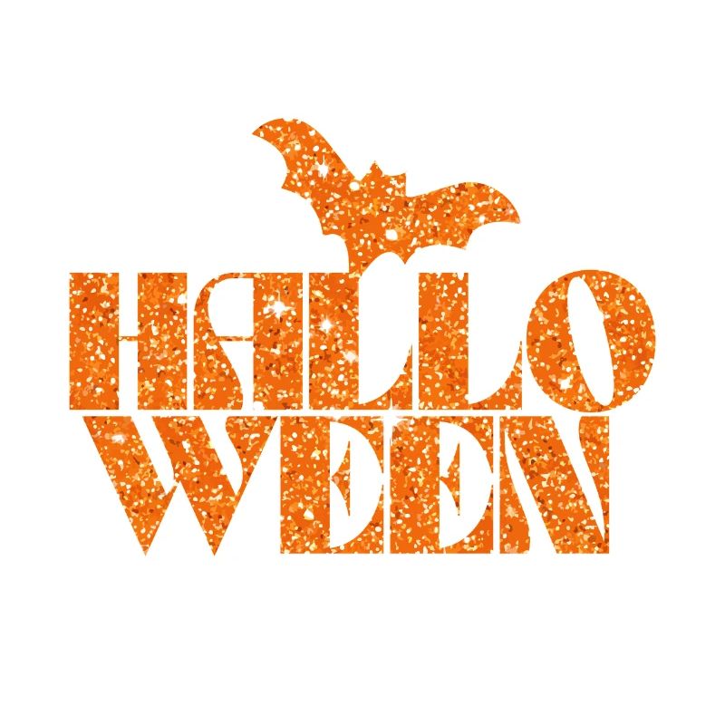 Halloween Glitter Bat Design