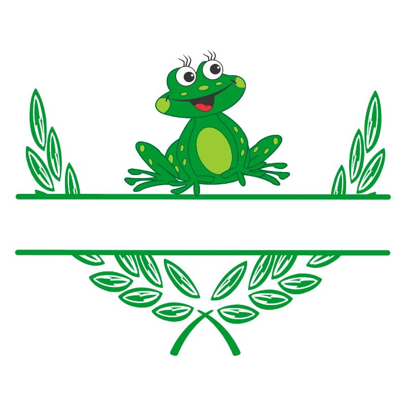 Frog Laurel Wreath with Namespace
