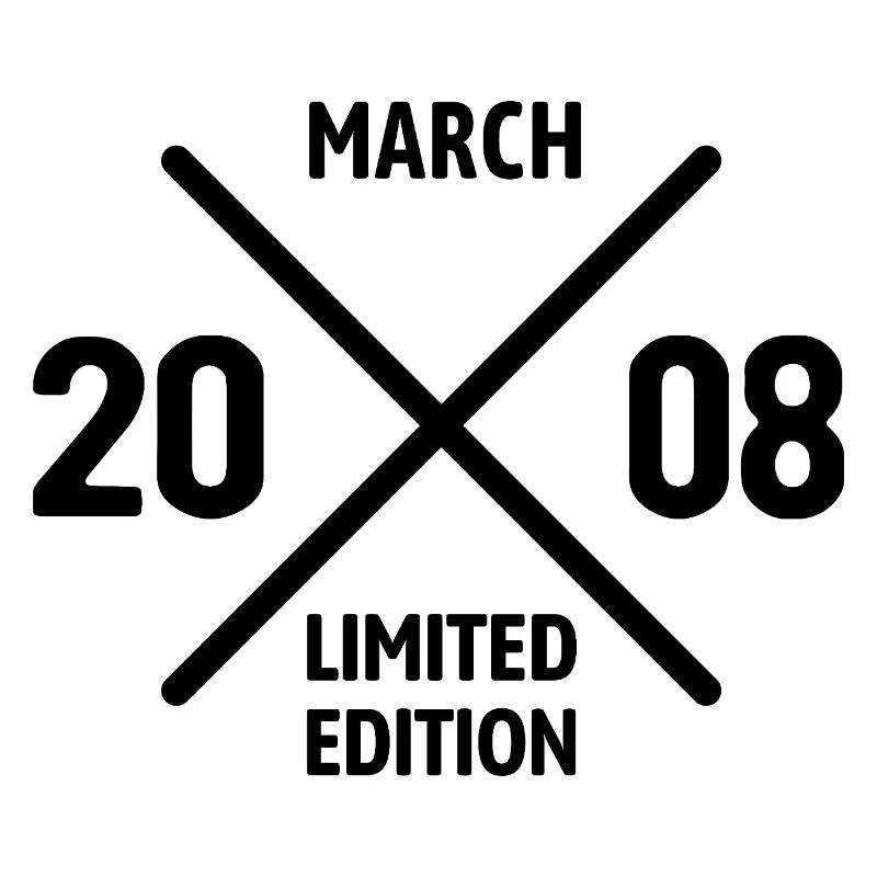 Édition limitée cadeau d’anniversaire de mars 2008