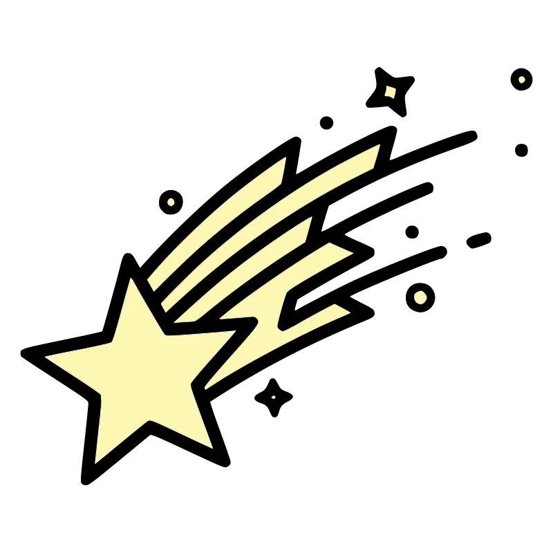  Sternschnuppe Komet Comic