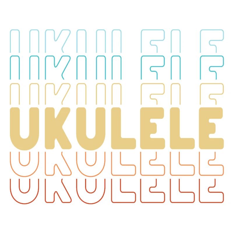 Typographie du ukulélé