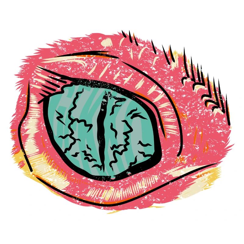 Conjonctivite dans le style pop art