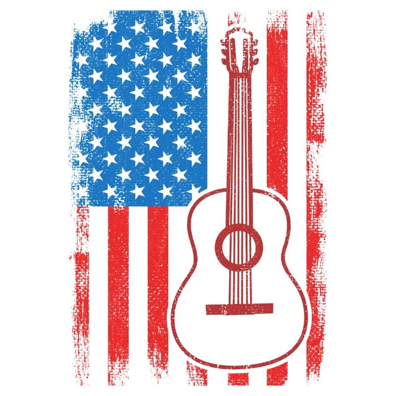 Guitariste de U.S. Flag