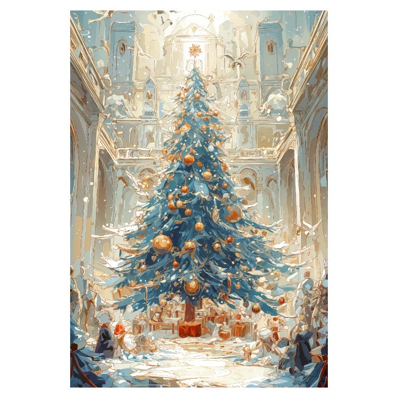Aurora Blue Weihnachtskathedrale