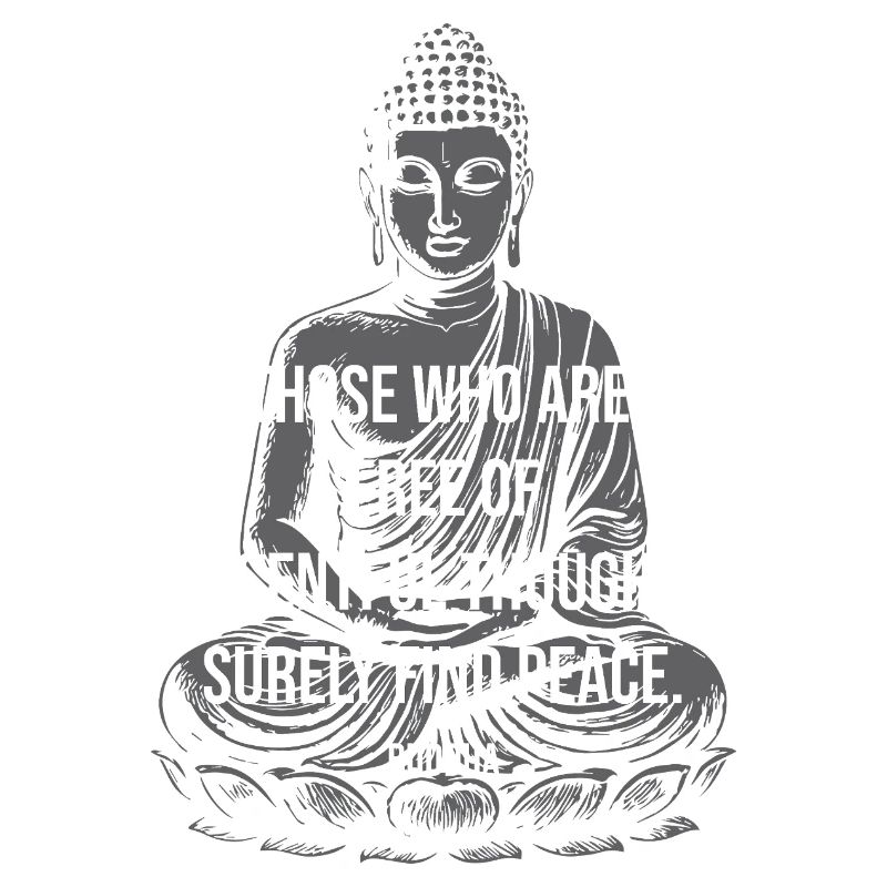 Friedlicher Geist-Buddha-Zitat