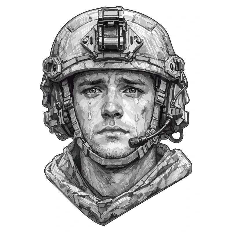 Tears of a Warrior Sketch