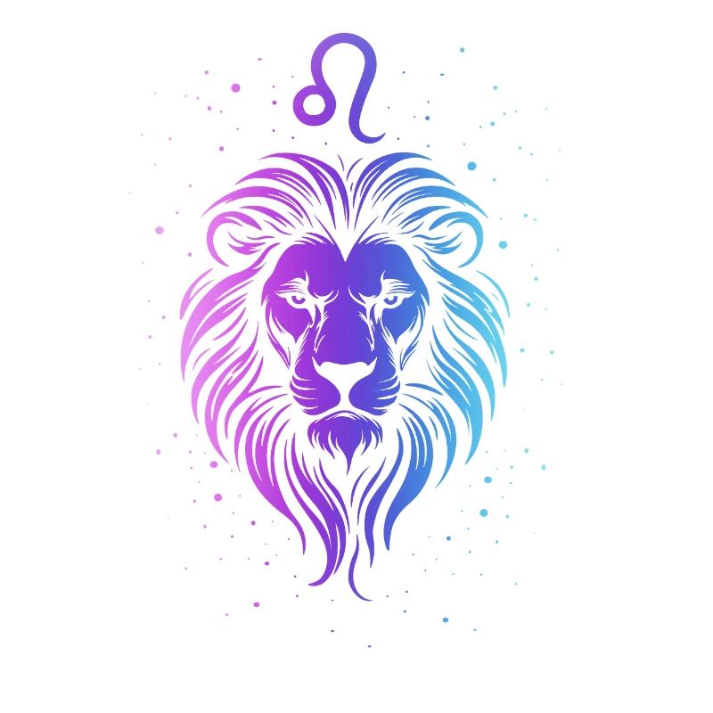 Löwe – Neonsternzeichen