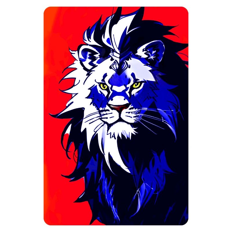 Blauer Löwe (Design 2)