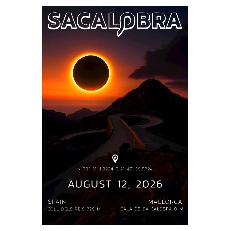 Sa Calobra 2026 Solar Eclipse