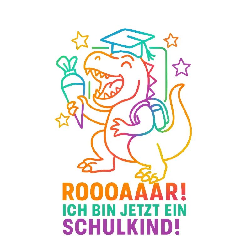 Dino Einschulung | Rooaaar! Ich bin ein Schulkind