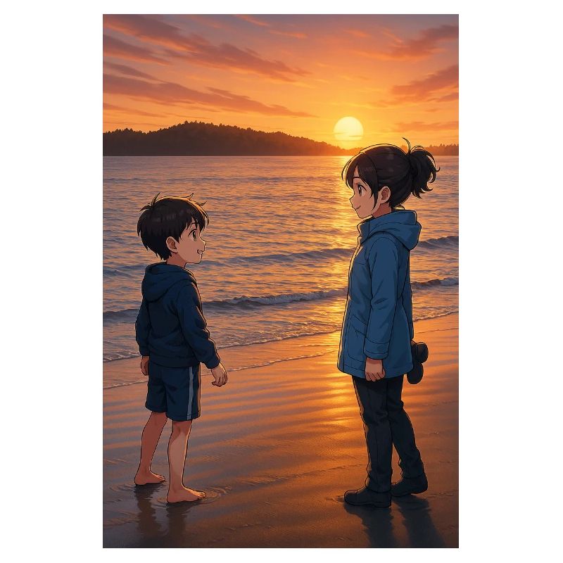 Sunset on the beach