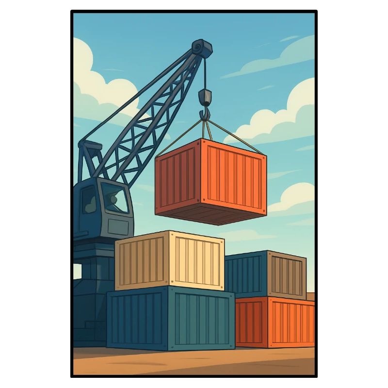 Docker Charriage de Conteneurs Industriels