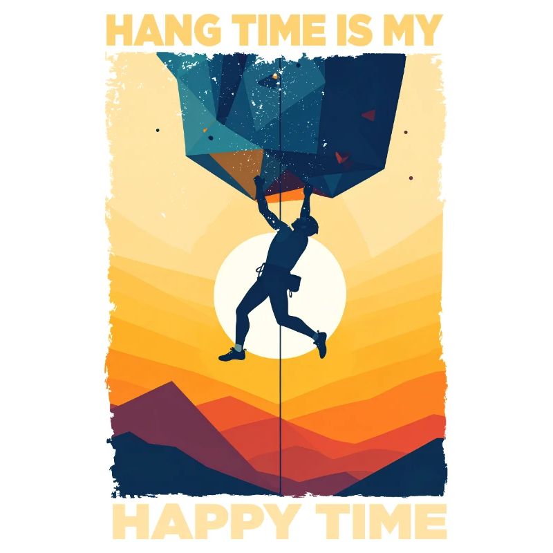 Adventurous climbing time motif