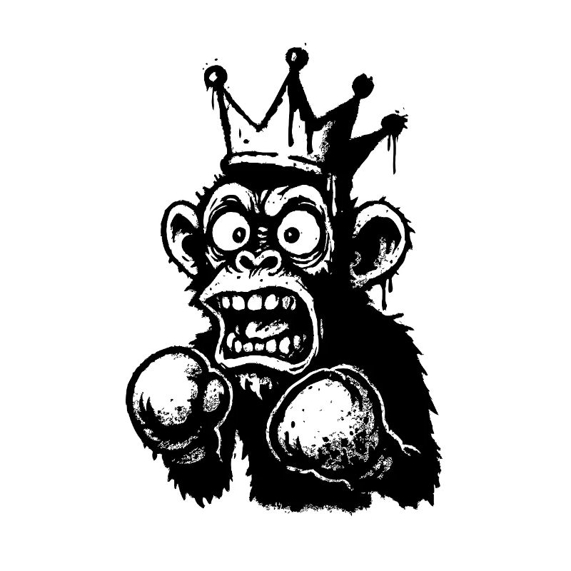 Écrasement Monkey King Illustration
