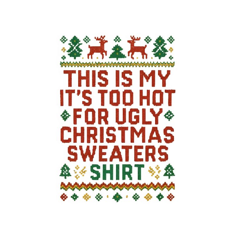Chemise pull de Noël moche