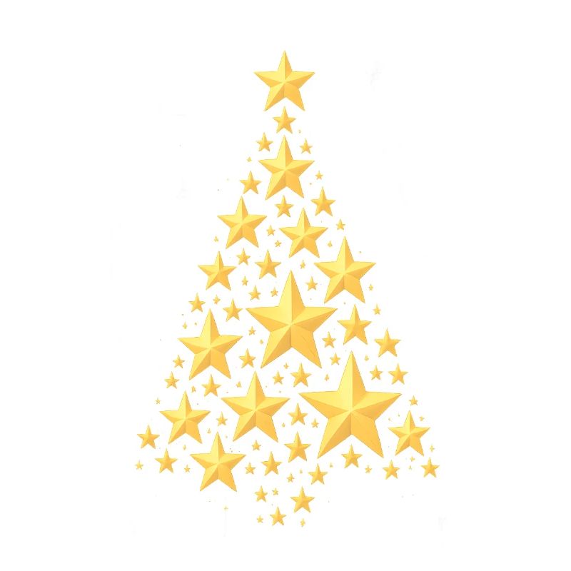 WEIHNACHTSBAUM MIT STERNEN
