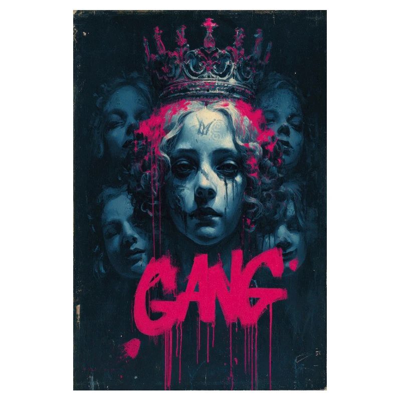 Neon Queen Graffiti Crown