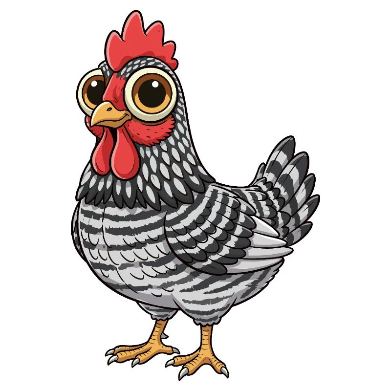 Funny Amrock - Chicken with Stripe Pattern