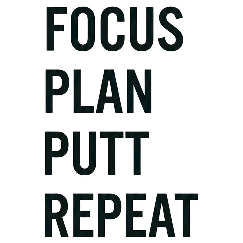 Golf Focus Plan Putt Reapeat