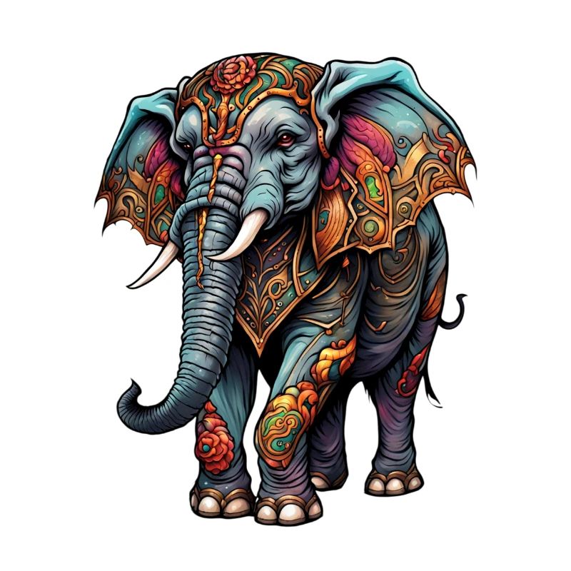 Ornament Elefant Kunst