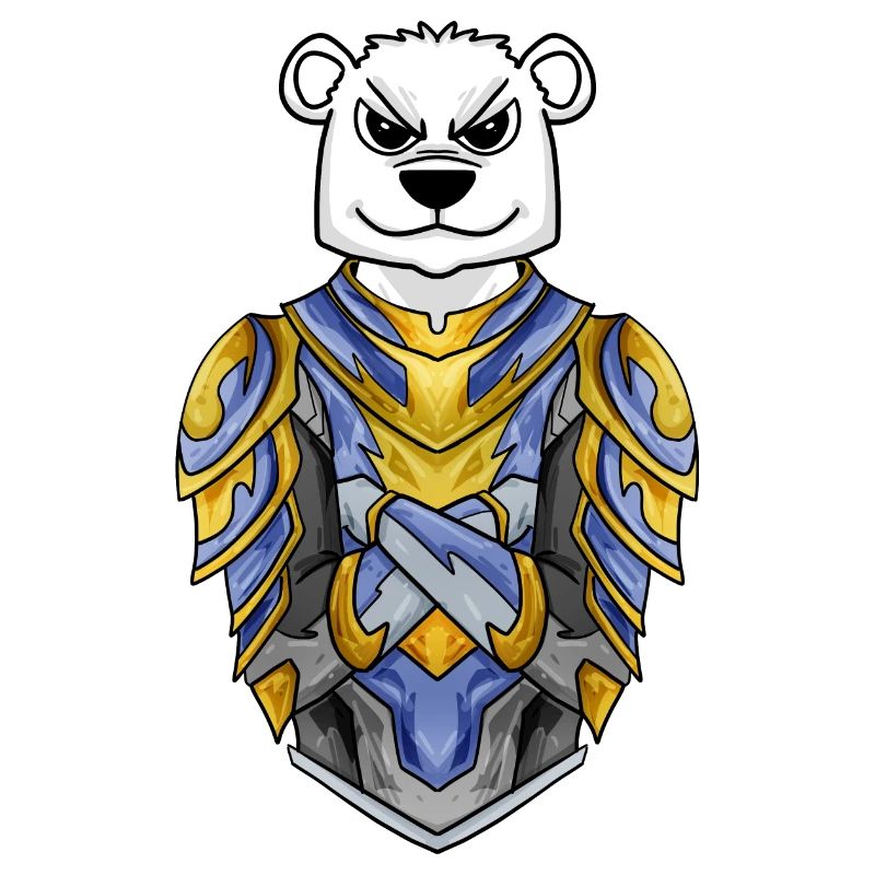 Ritter Eisbär cool Bär Polarbär